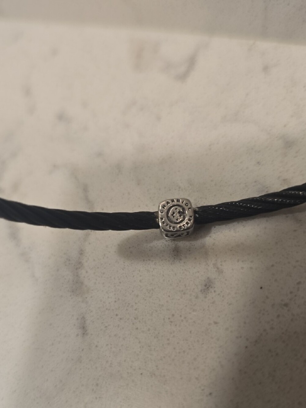 Charriol Black Diamond Station Cable Bracelet - Picture 6 of 7